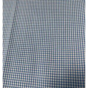 Blue Gingham Check Cotton Fabric 18" x 22" Material Sewing Crafts